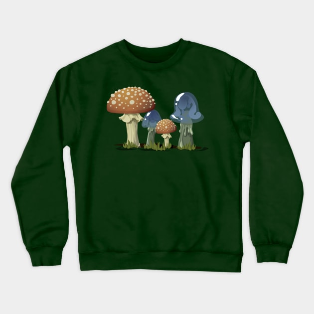 The Two Couple Mushrooms Crewneck Sweatshirt by LineXpressions